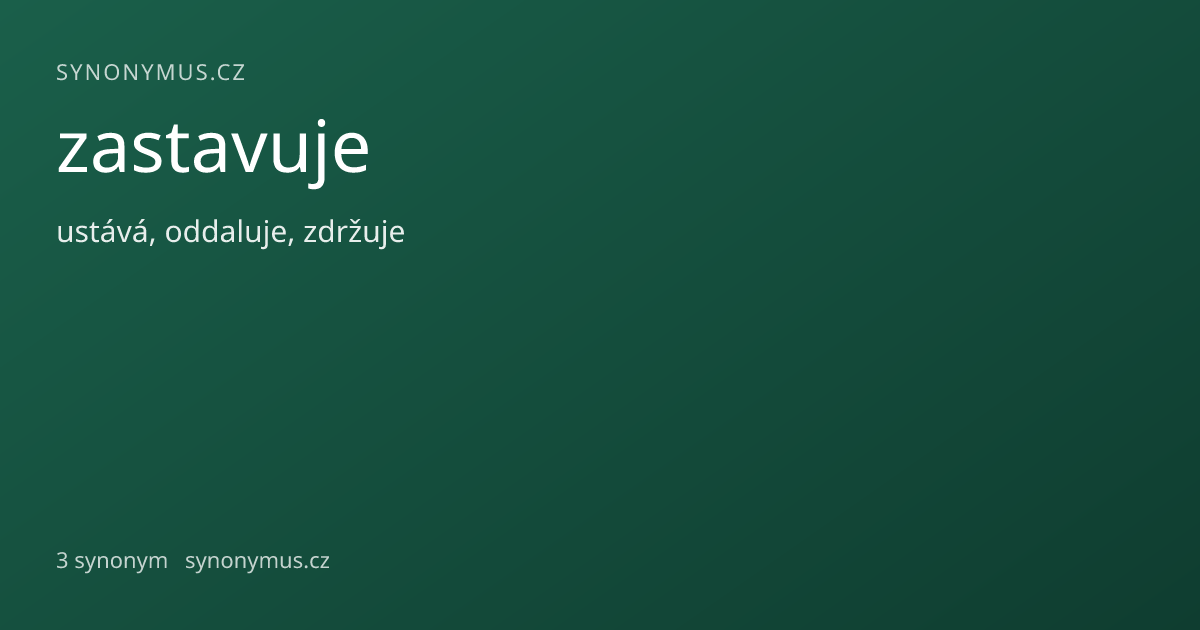 Náhled odkazu: zastavuje