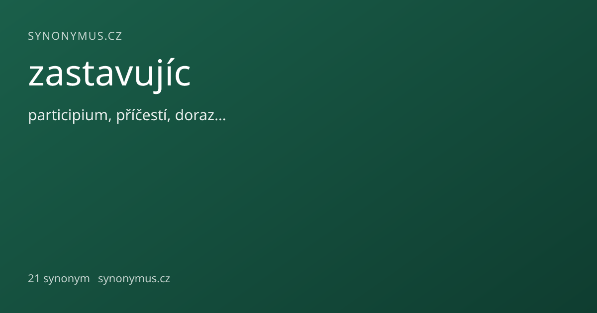 Náhled odkazu: zastavujíc