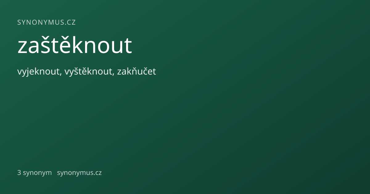 Náhled odkazu: zaštěknout
