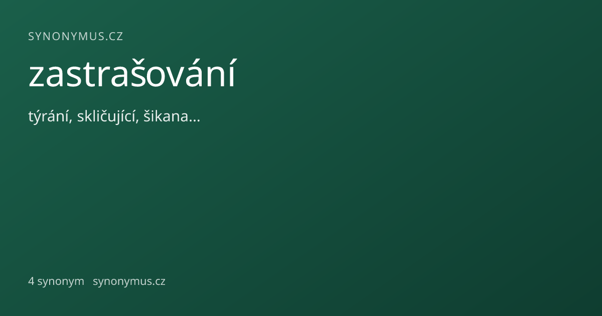Náhled odkazu: zastrašování