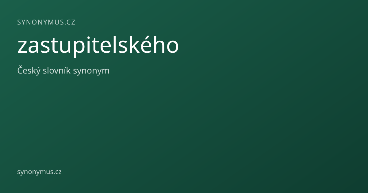 Náhled odkazu: zastupitelského