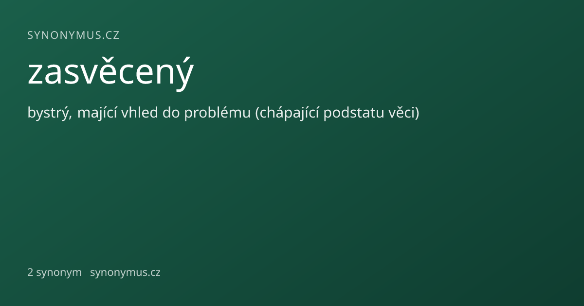 Náhled odkazu: zasvěcený