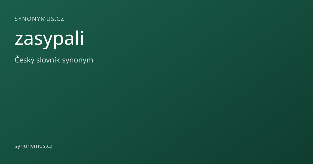 Náhled odkazu: zasypali