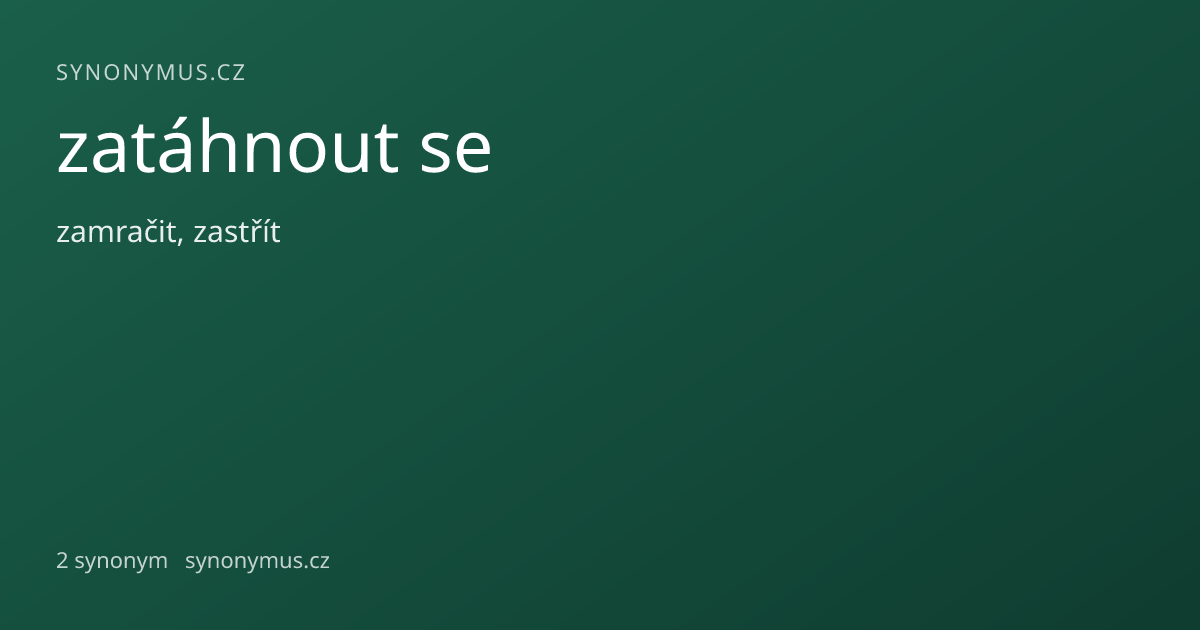 Náhled odkazu: zatáhnout se