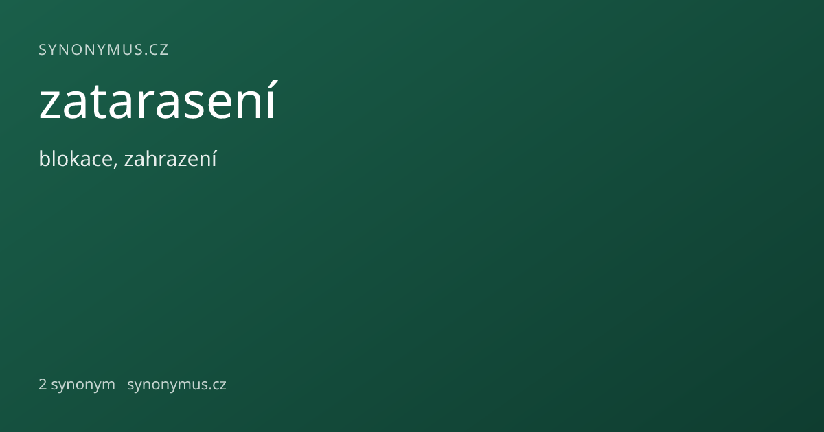 Náhled odkazu: zatarasení