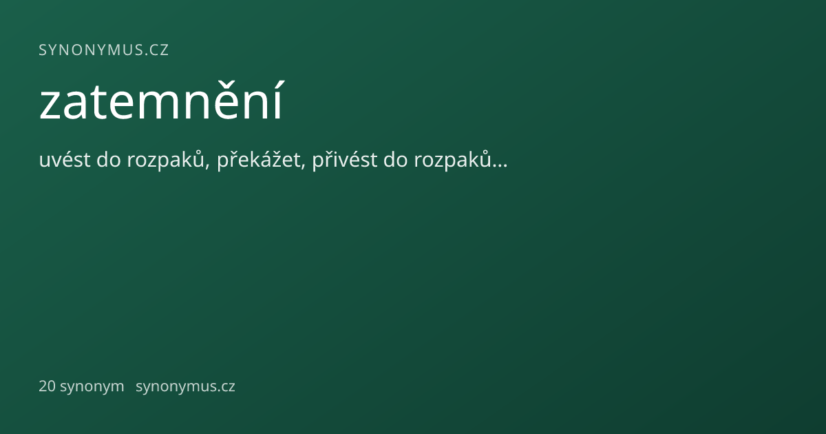 Náhled odkazu: zatemnění