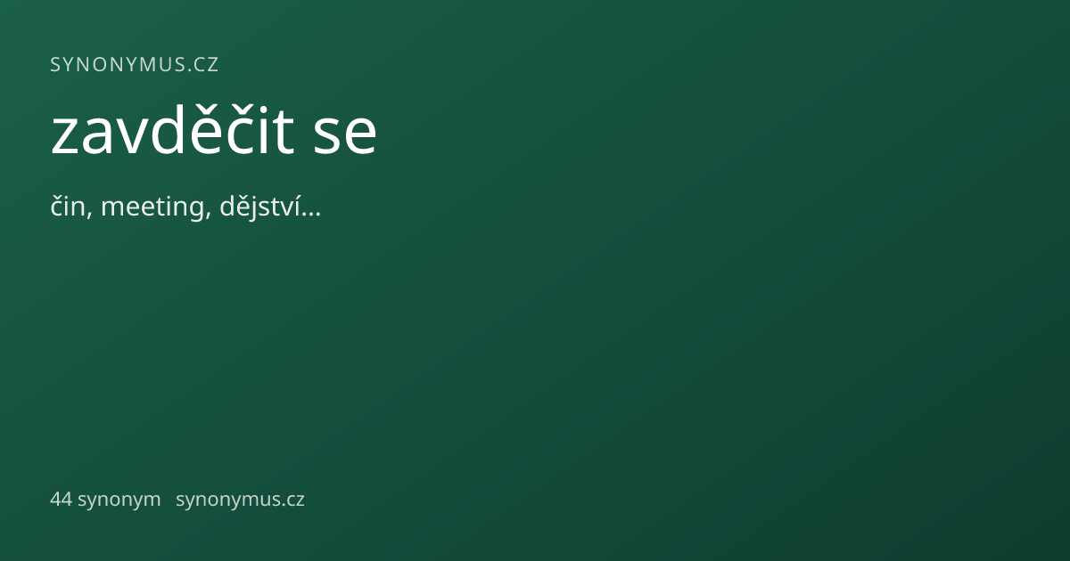 Náhled odkazu: zavděčit se