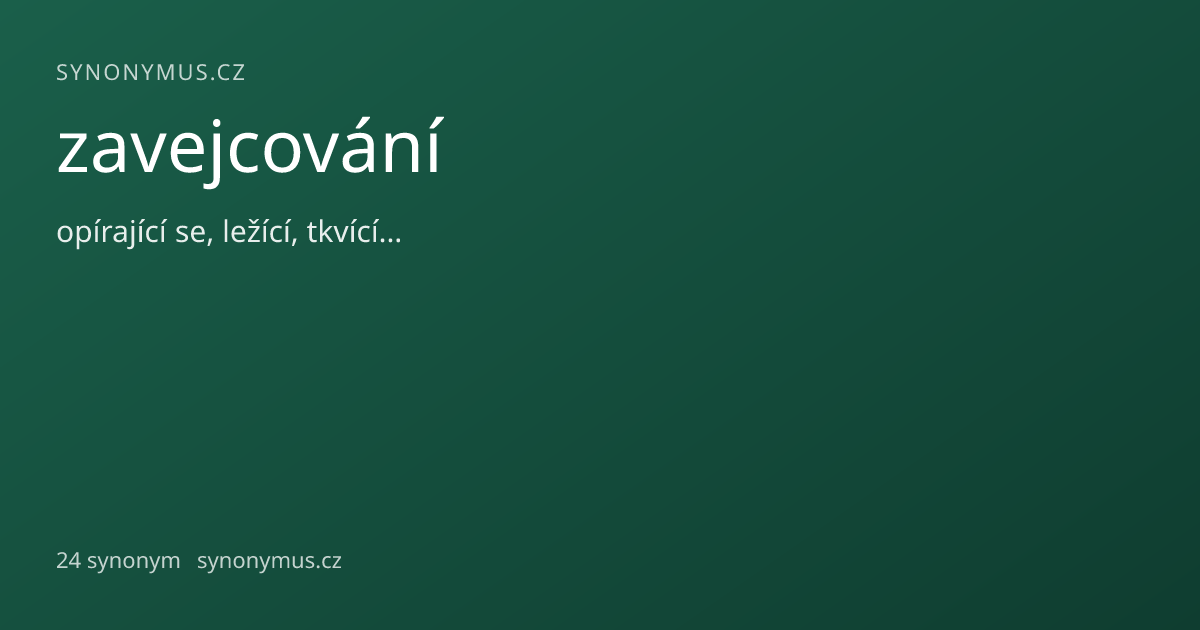 Náhled odkazu: zavejcování
