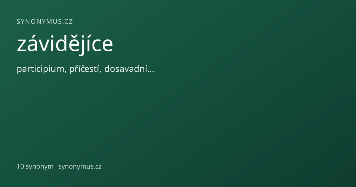 Náhled odkazu: závidějíce