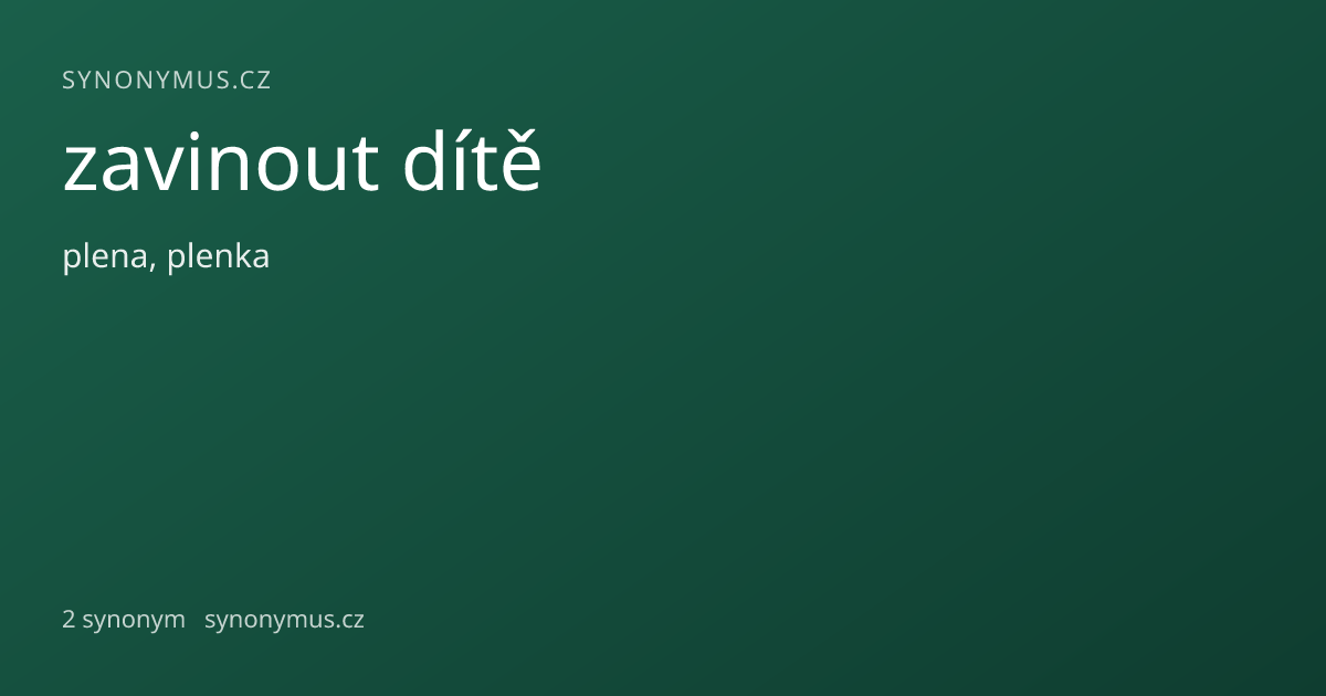 Náhled odkazu: zavinout dítě
