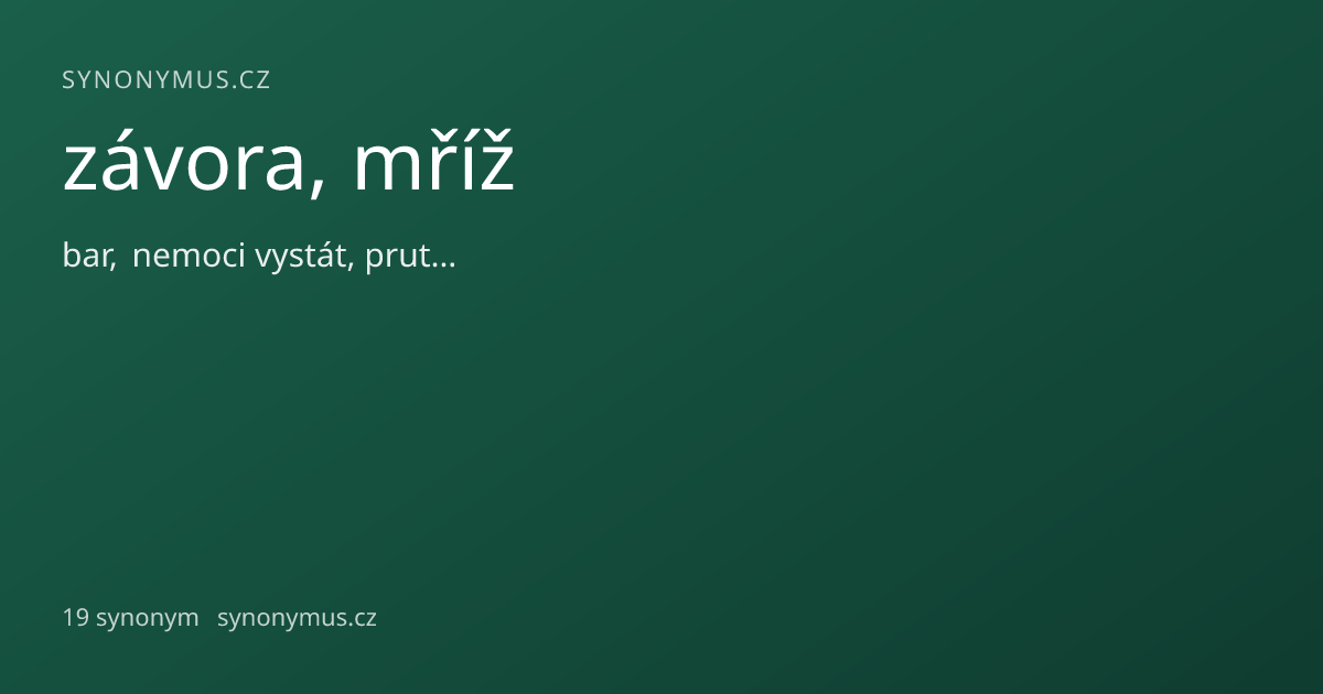 Náhled odkazu: závora, mříž