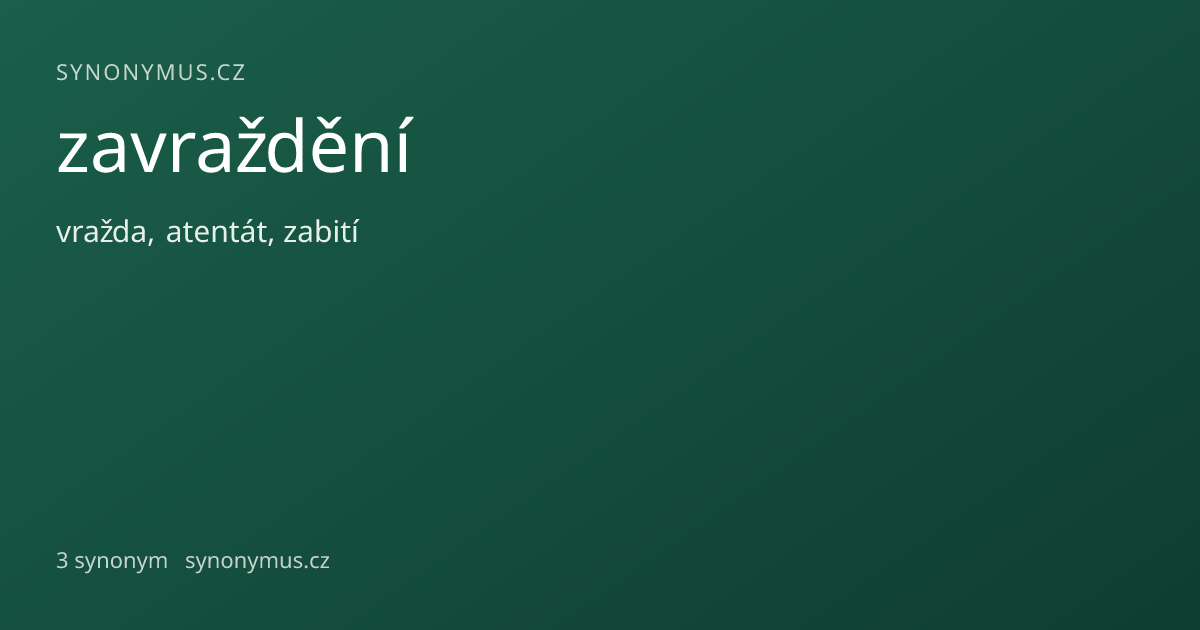 Náhled odkazu: zavraždění