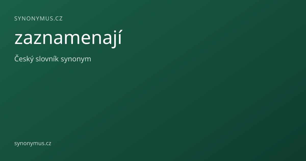 Náhled odkazu: zaznamenají