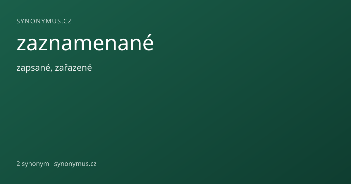 Náhled odkazu: zaznamenané