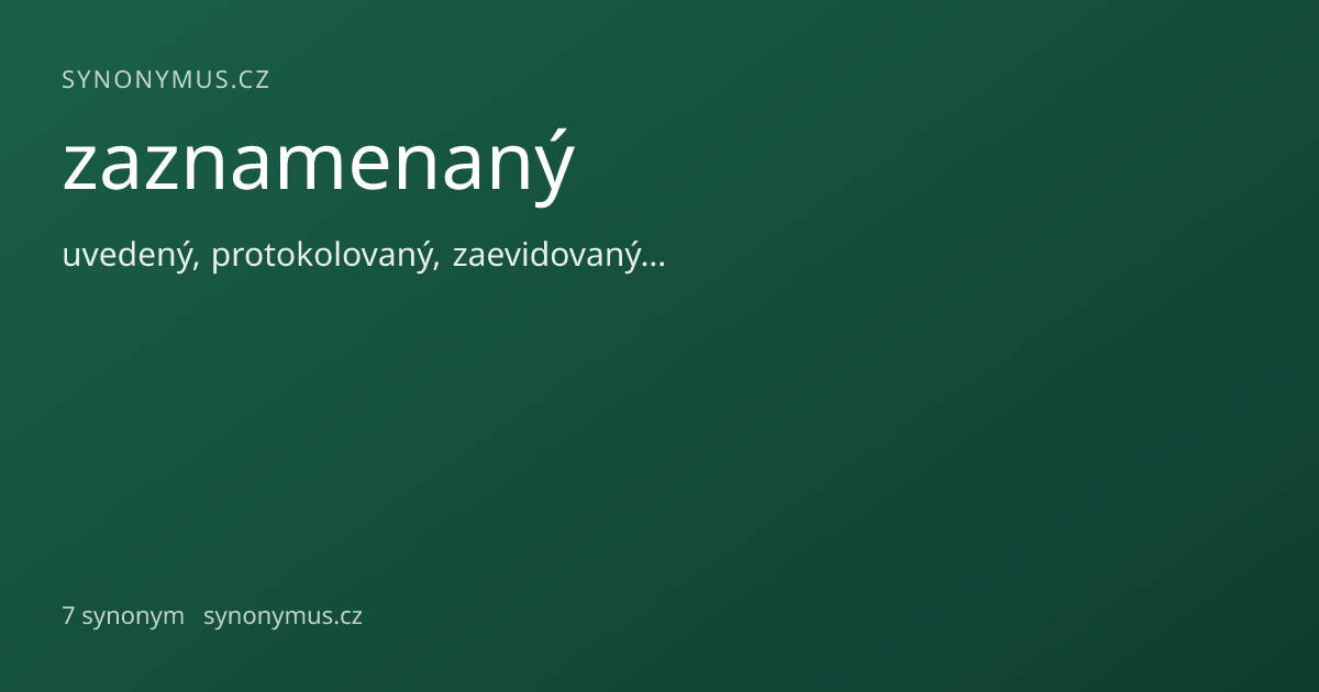Náhled odkazu: zaznamenaný