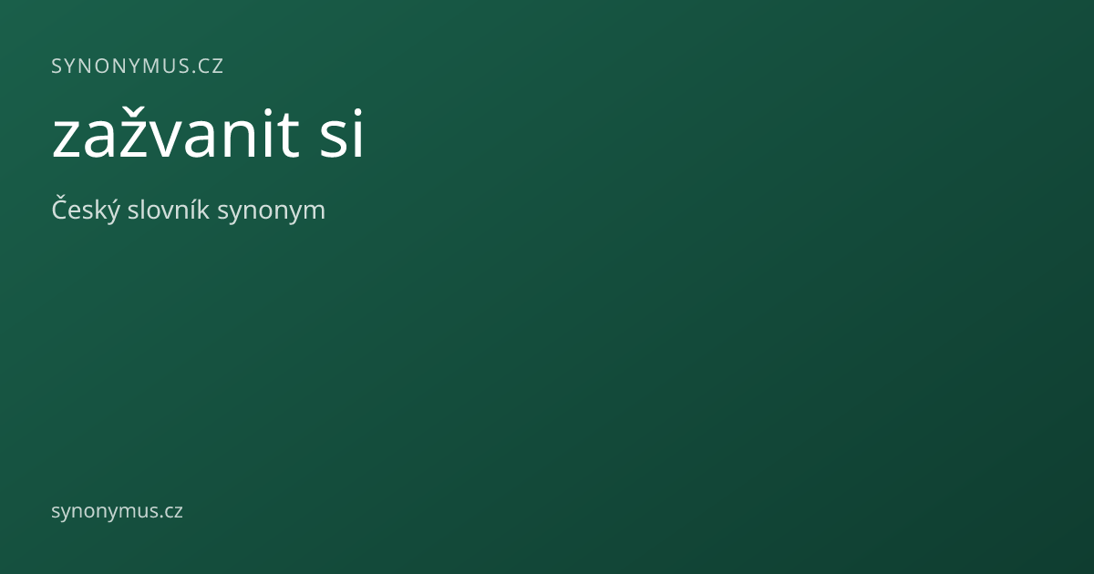 Náhled odkazu: zažvanit si