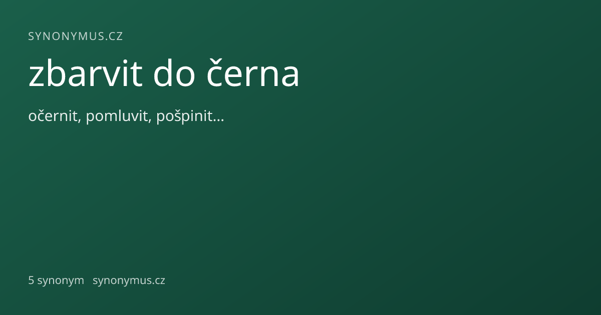Náhled odkazu: zbarvit do černa