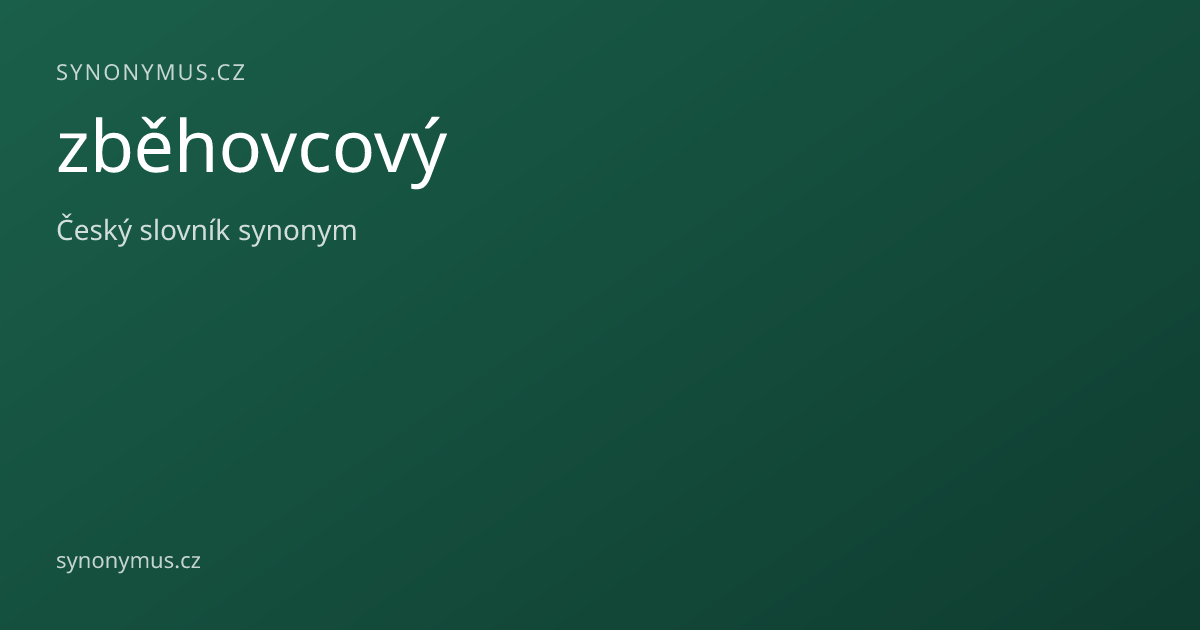Náhled odkazu: zběhovcový