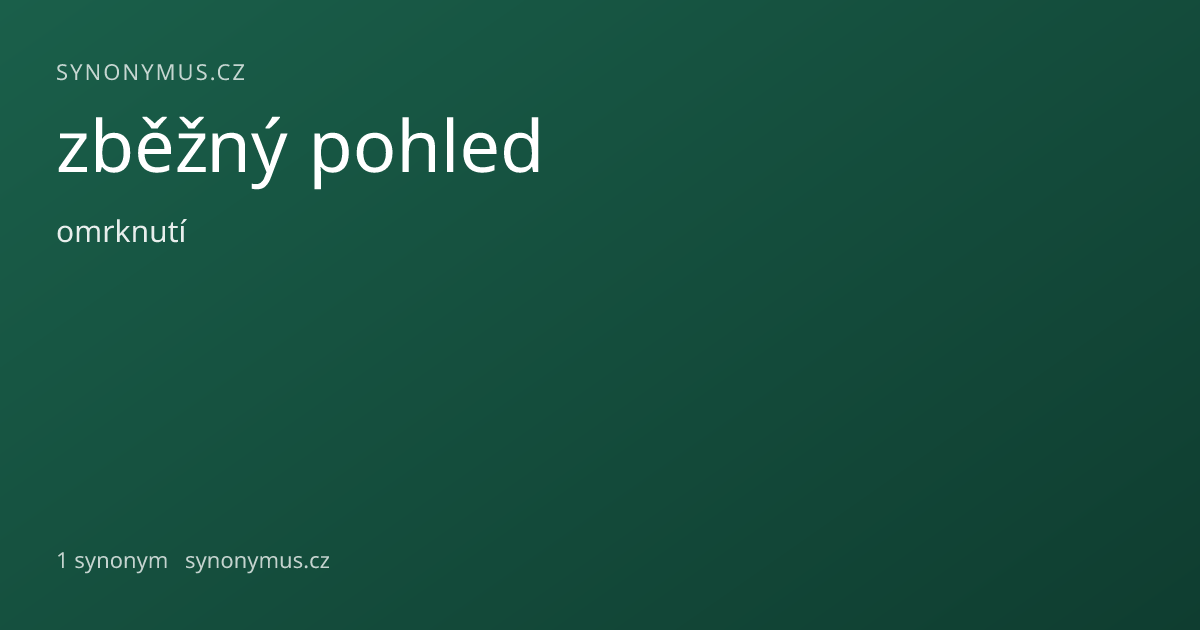 Náhled odkazu: zběžný pohled