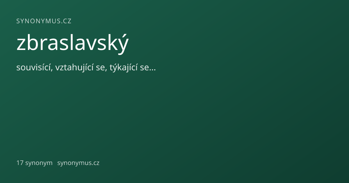 Náhled odkazu: zbraslavský