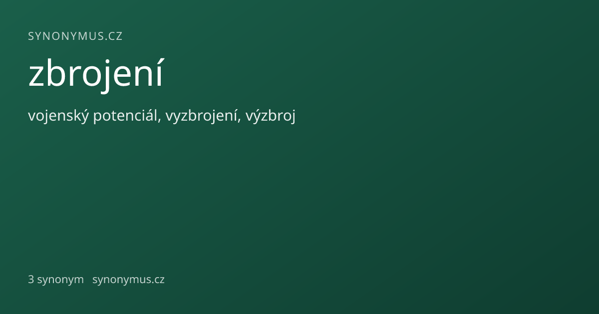 Náhled odkazu: zbrojení
