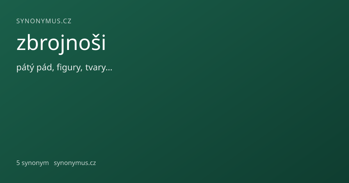 Náhled odkazu: zbrojnoši