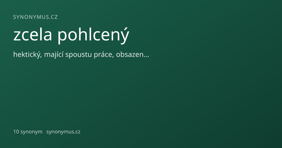 Náhled odkazu: zcela pohlcený