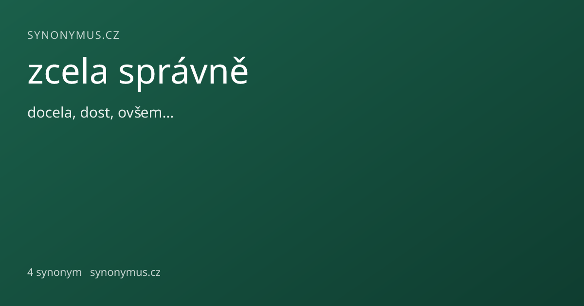 Náhled odkazu: zcela správně
