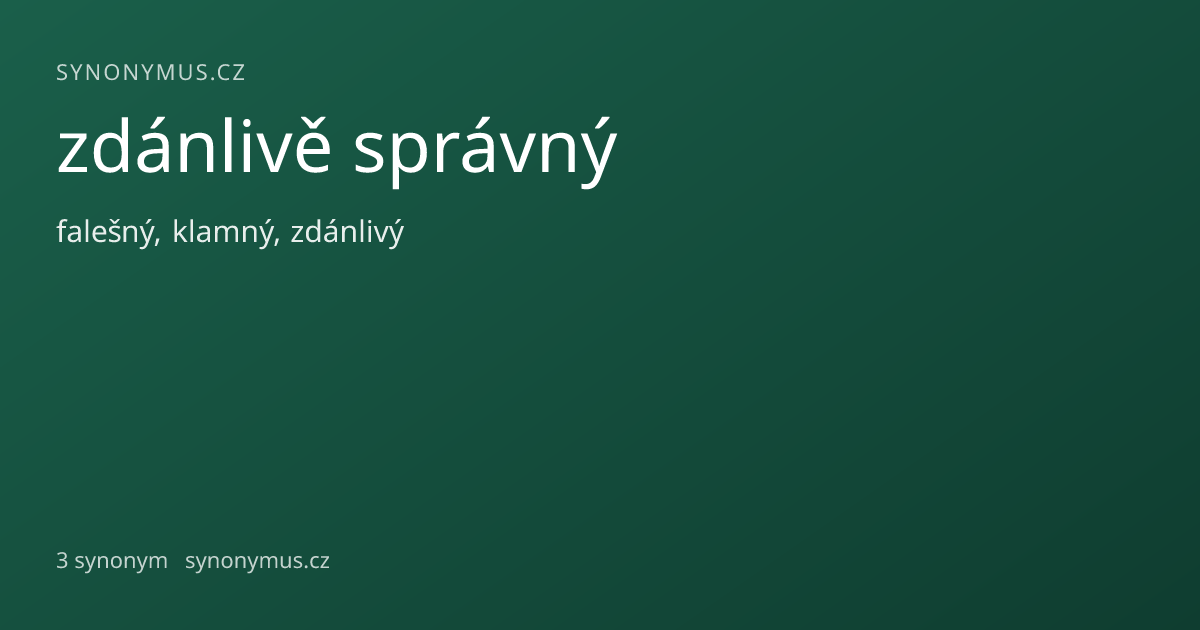 Náhled odkazu: zdánlivě správný