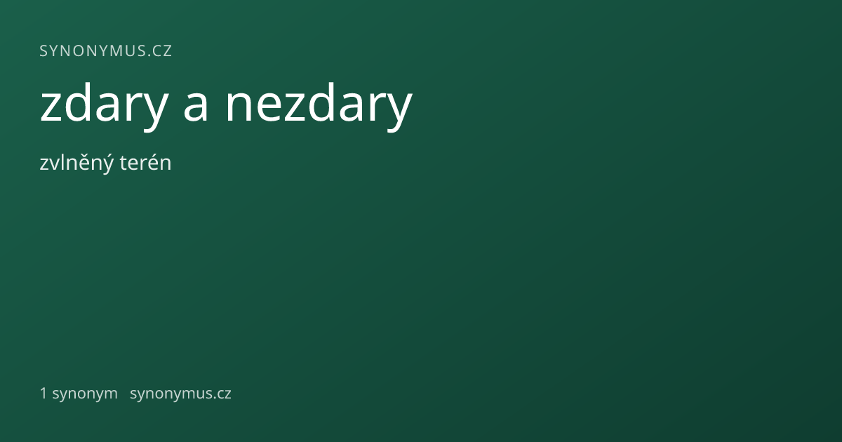 Náhled odkazu: zdary a nezdary