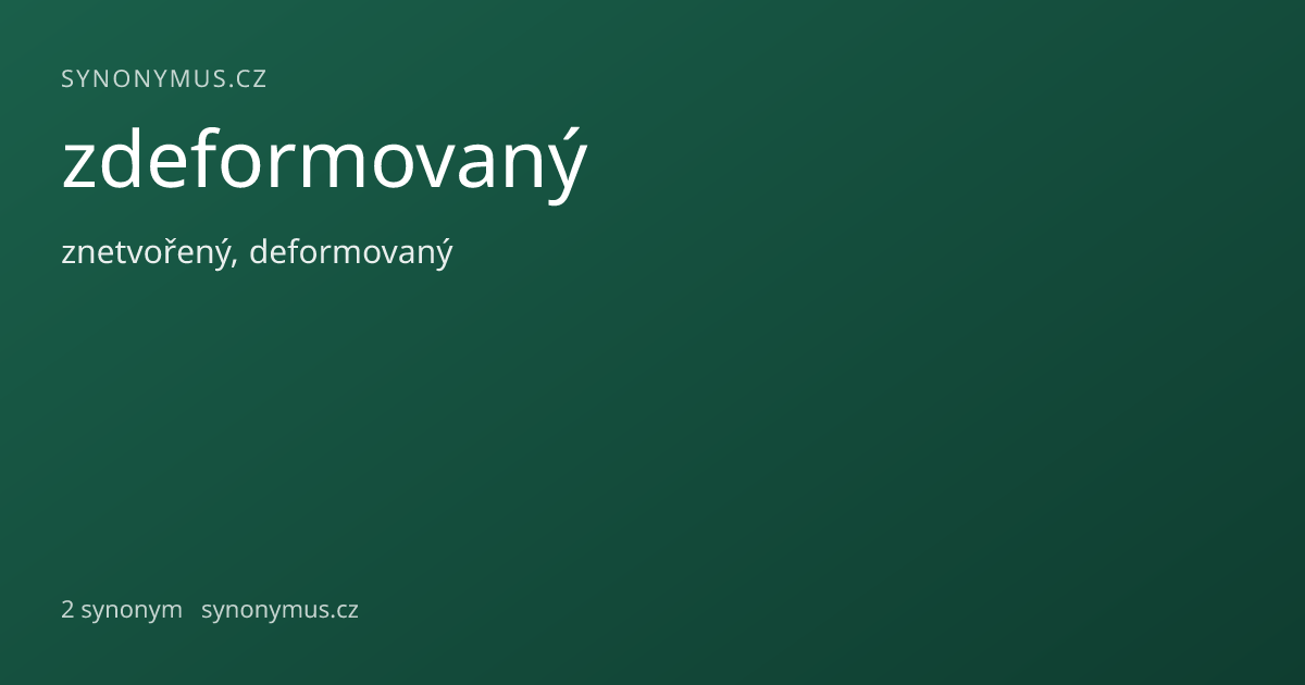 Náhled odkazu: zdeformovaný