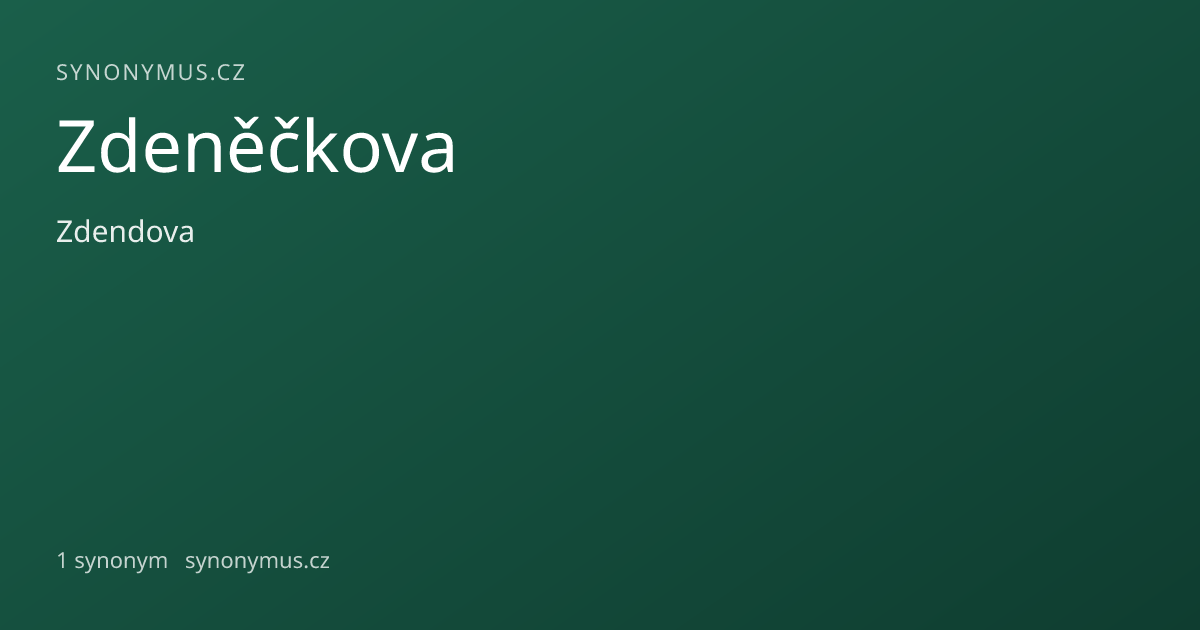Náhled odkazu: Zdeněčkova