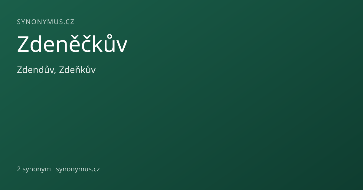 Náhled odkazu: Zdeněčkův