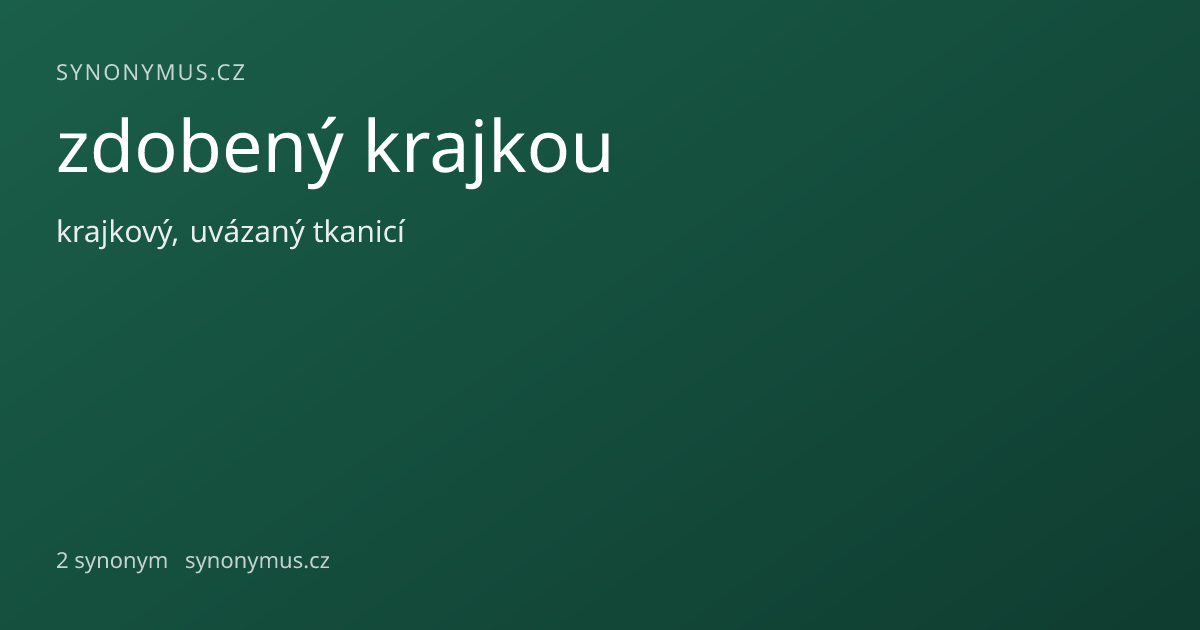Náhled odkazu: zdobený krajkou