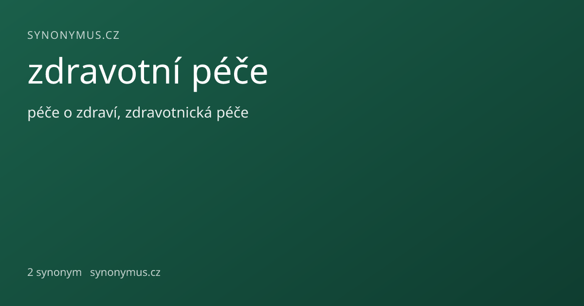 Náhled odkazu: zdravotní péče