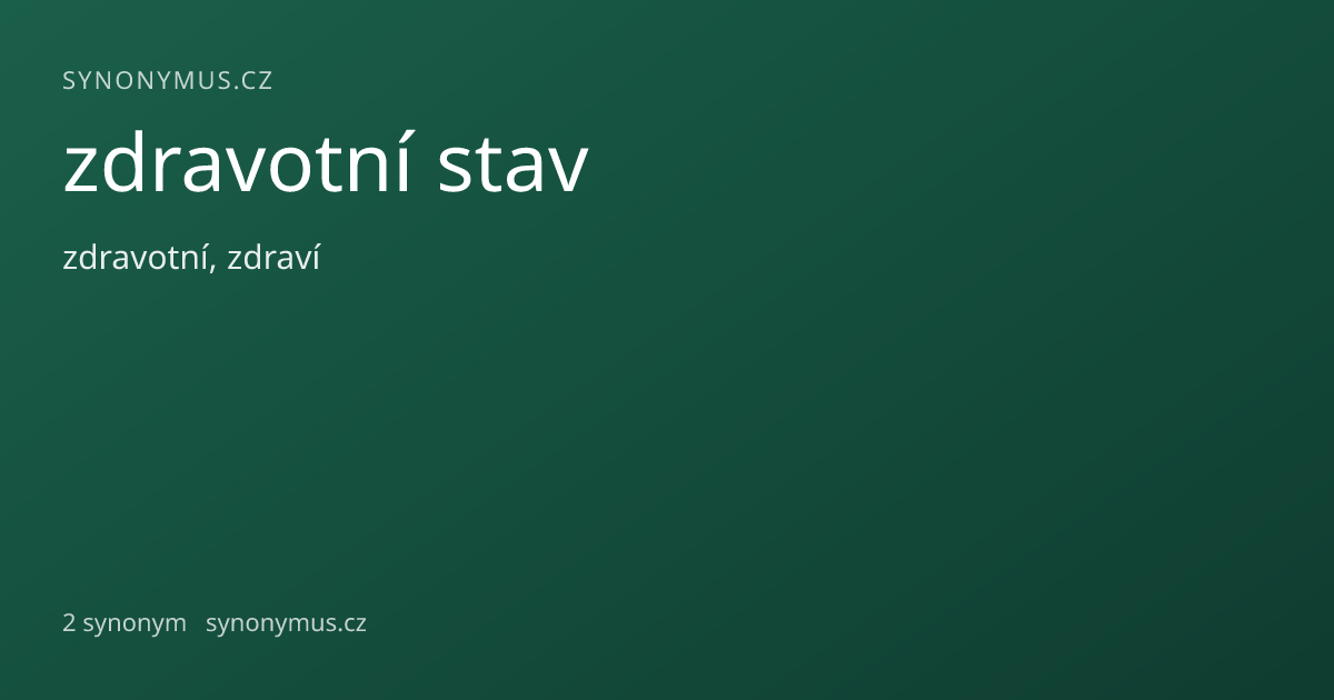 Náhled odkazu: zdravotní stav