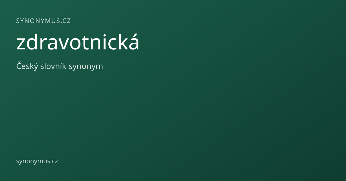 Náhled odkazu: zdravotnická