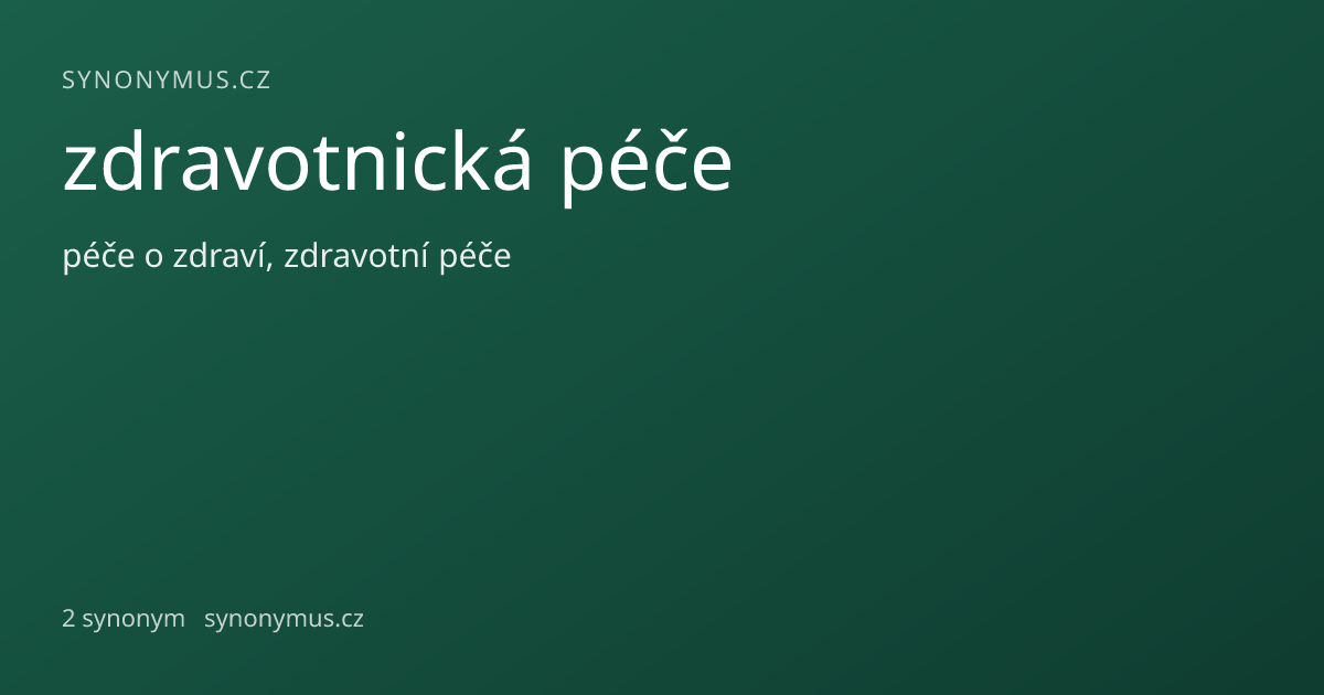 Náhled odkazu: zdravotnická péče