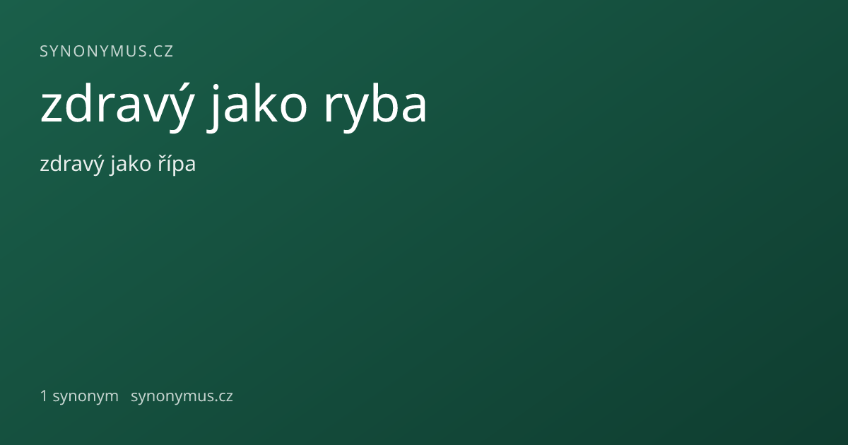 Náhled odkazu: zdravý jako ryba