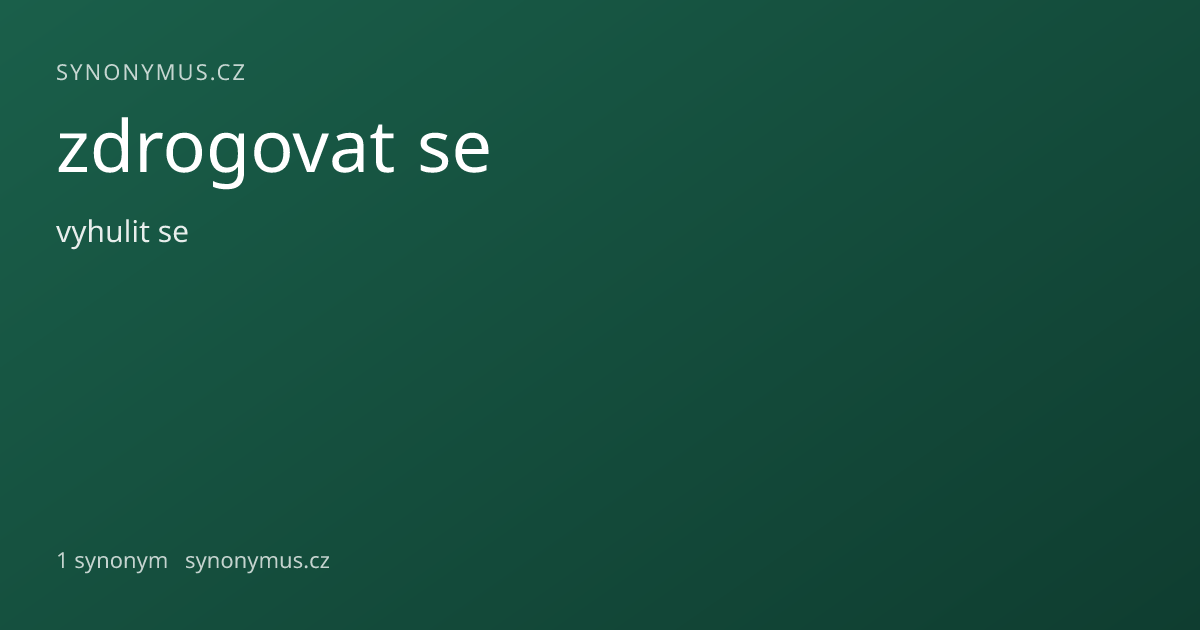 Náhled odkazu: zdrogovat se