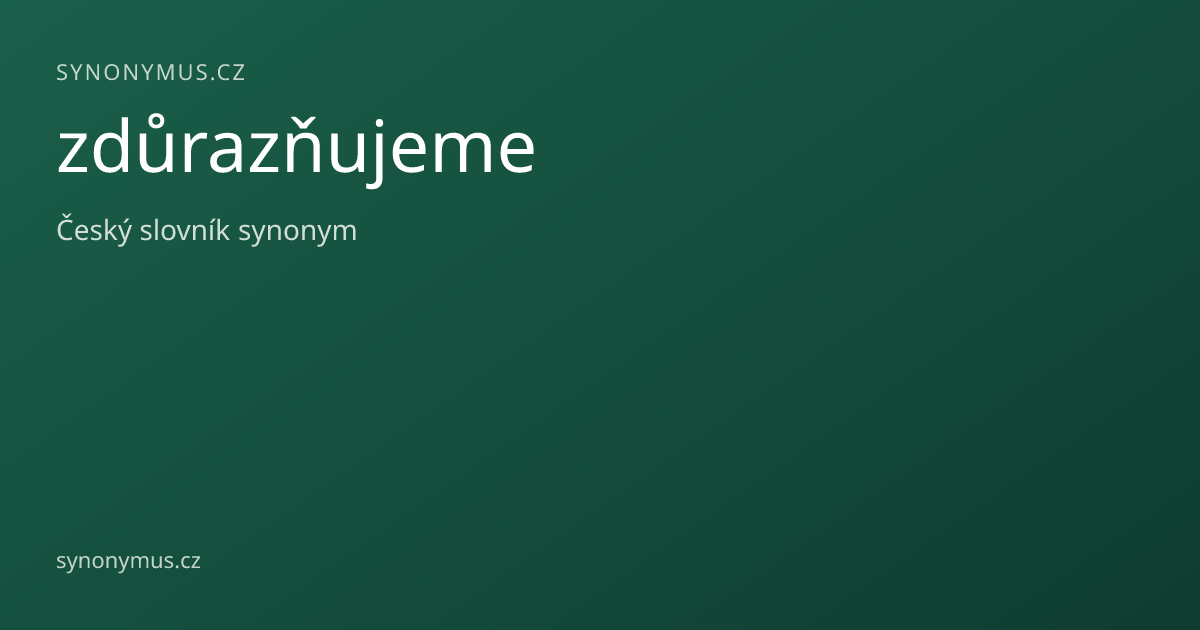 Náhled odkazu: zdůrazňujeme