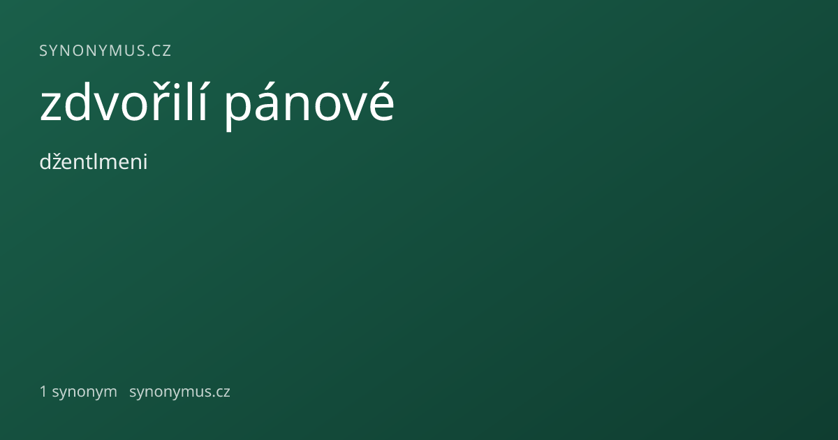 Náhled odkazu: zdvořilí pánové