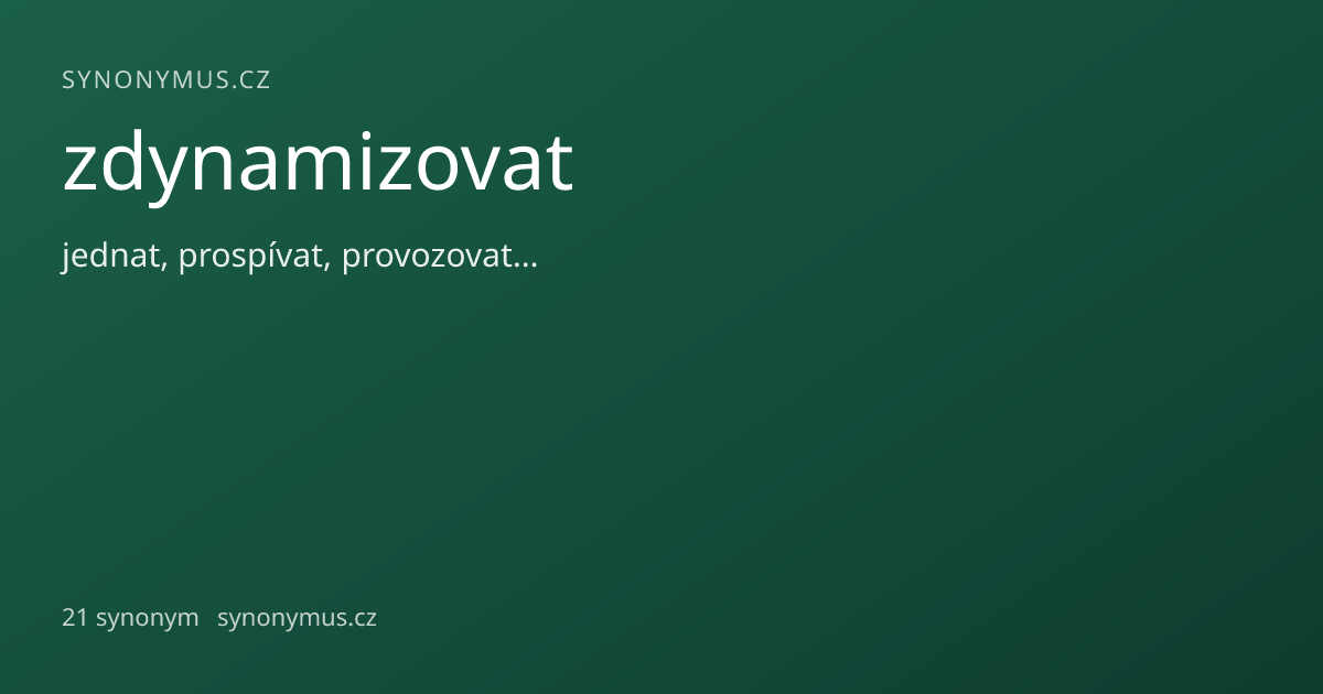 Náhled odkazu: zdynamizovat