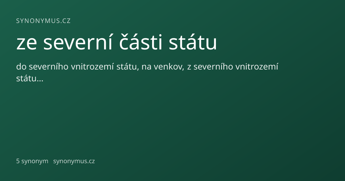 Náhled odkazu: ze severní části státu