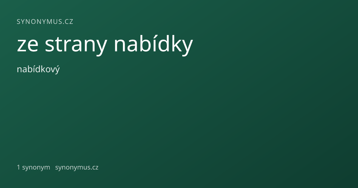Náhled odkazu: ze strany nabídky