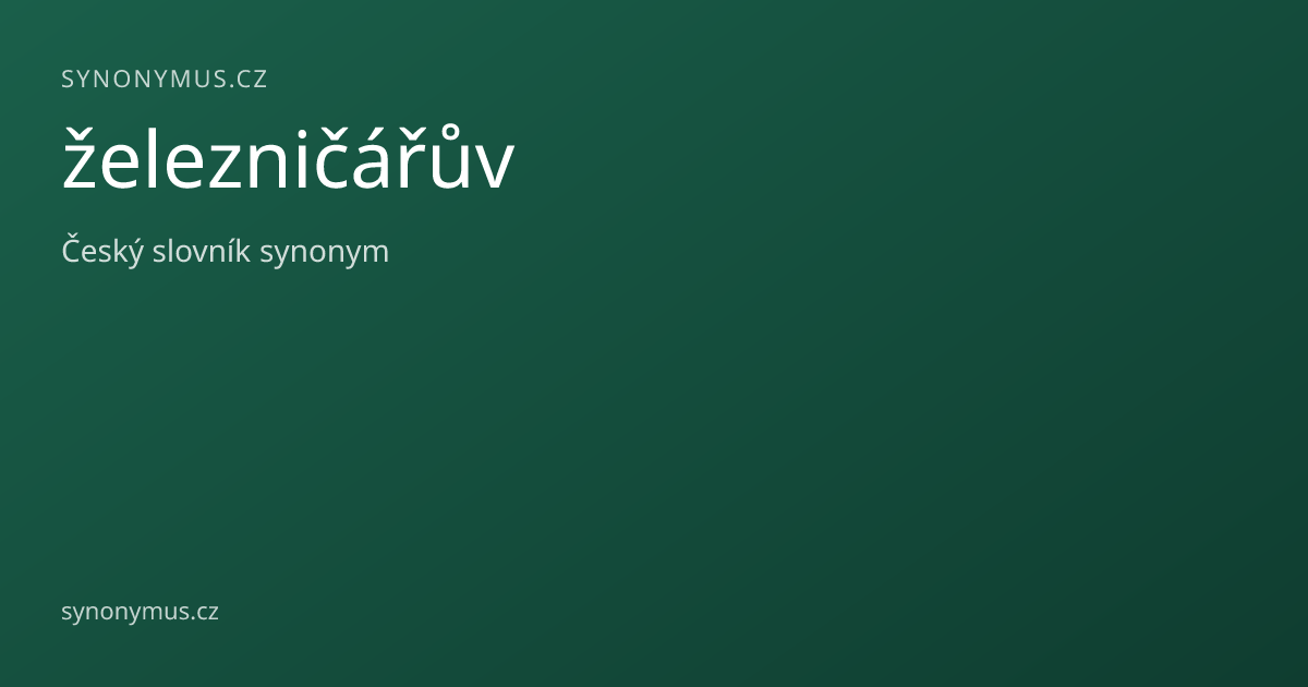 Náhled odkazu: železničářův