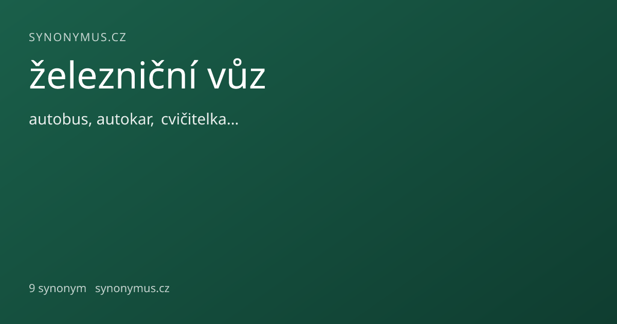 Náhled odkazu: železniční vůz