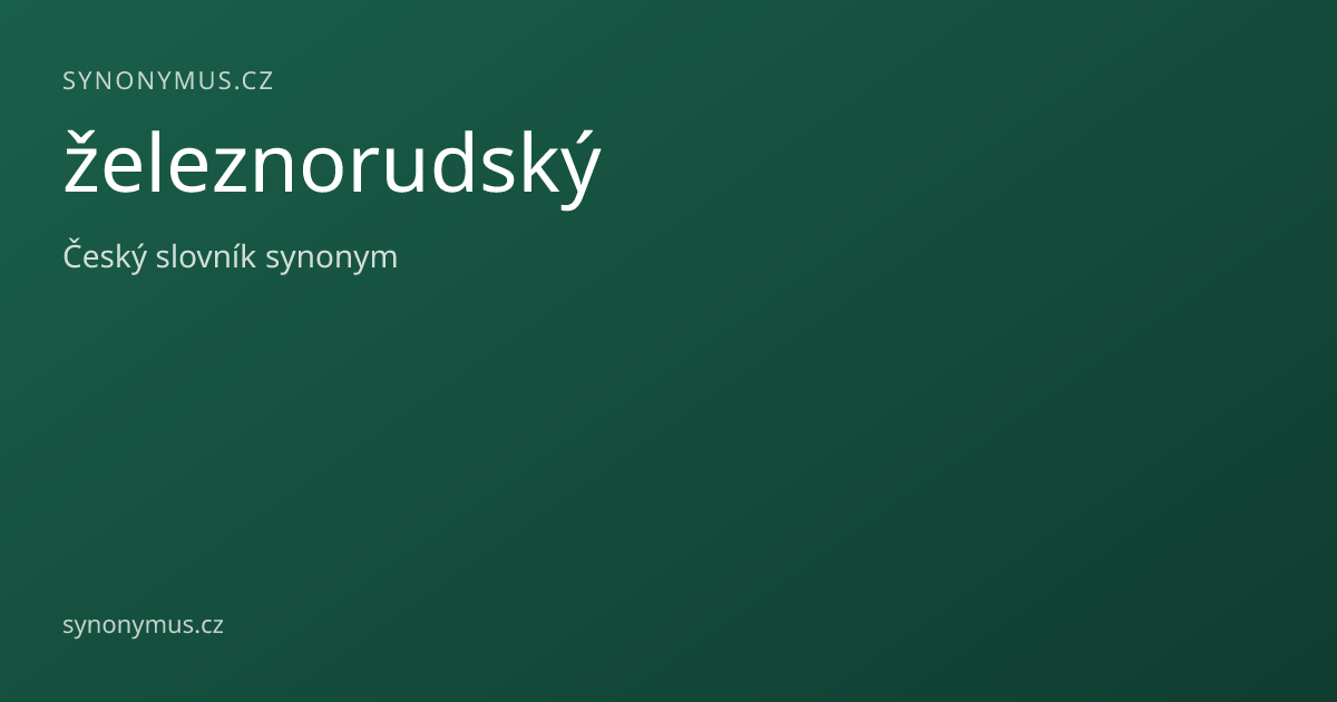 Náhled odkazu: železnorudský