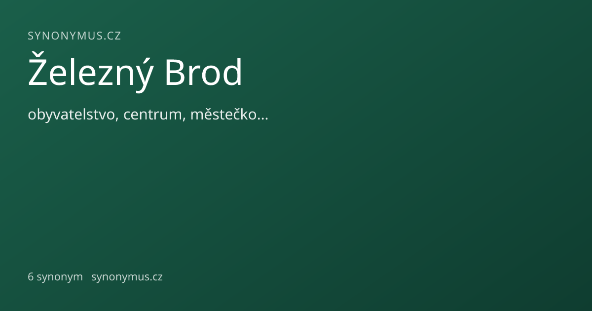 Náhled odkazu: Železný Brod