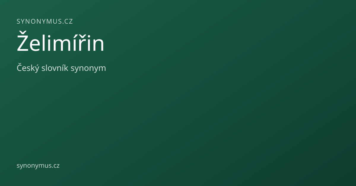 Náhled odkazu: Želimířin